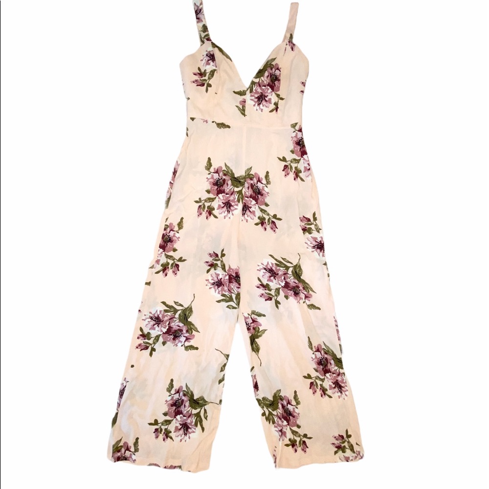 Flynn skye pink floral jumpsuit